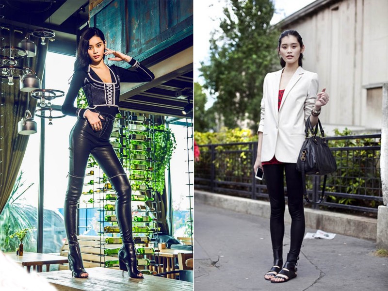 皮裤怎么穿显腿长,皮裤怎么穿才能显腿粗