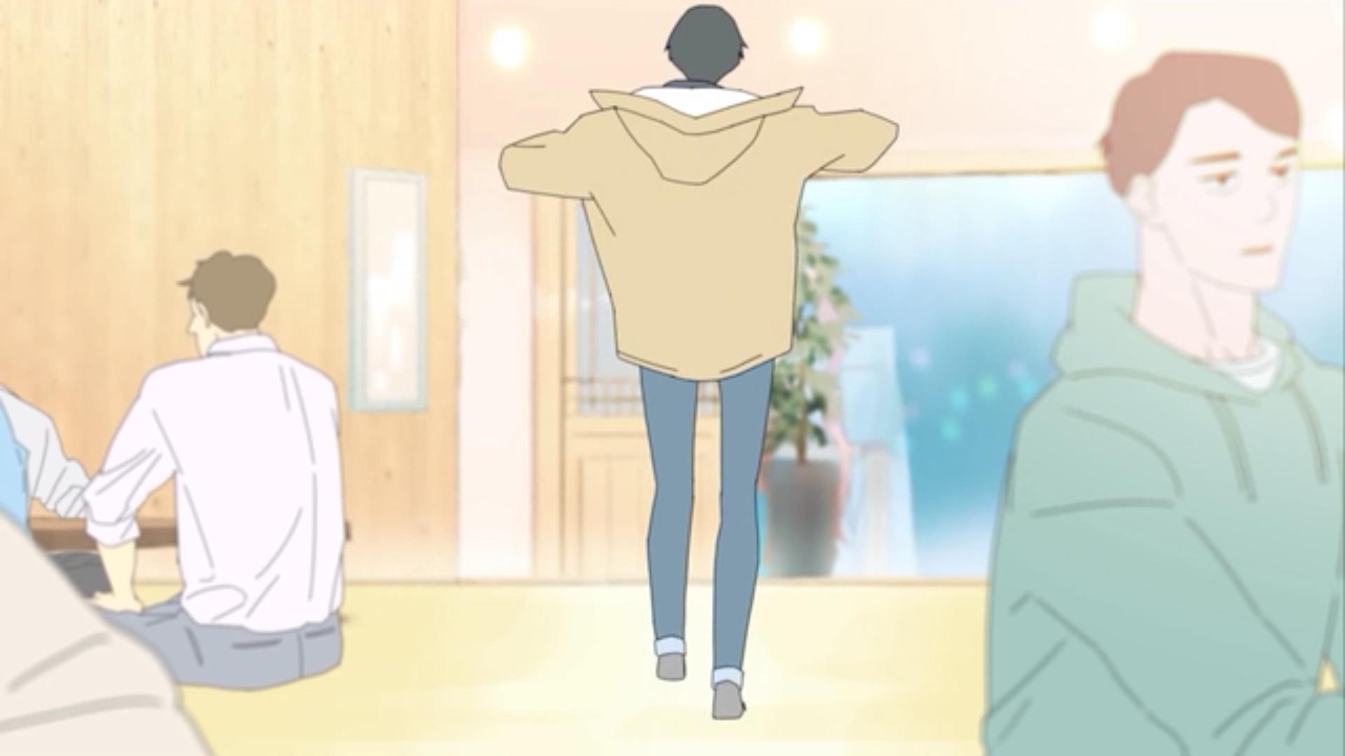 韩国短篇同志动漫《呼吸过度》图解第一集:同学会上的相遇