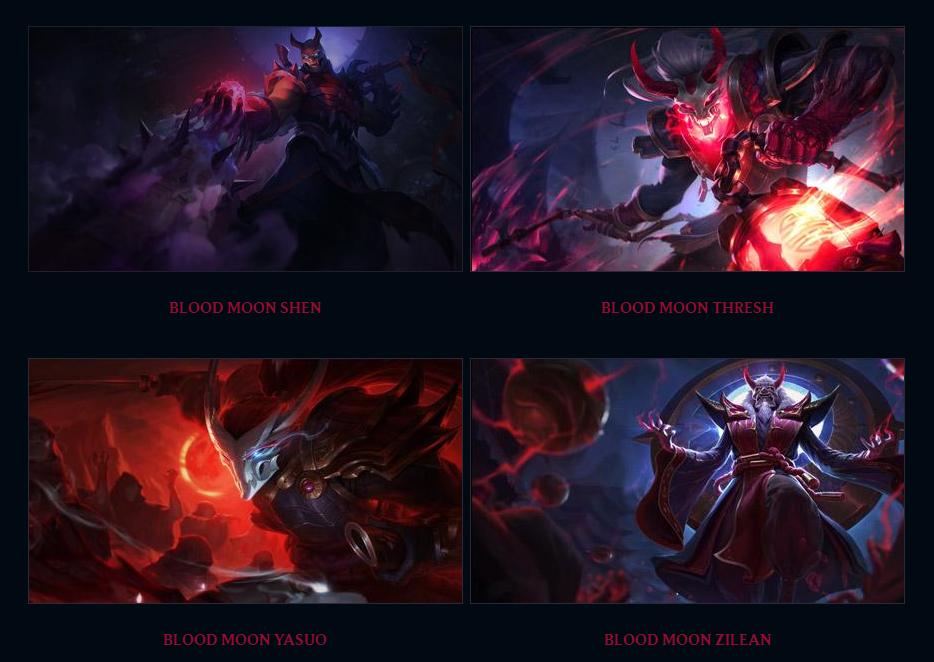 黛安娜腥红之月皮肤多少钱,lol腥红之月皮肤系列