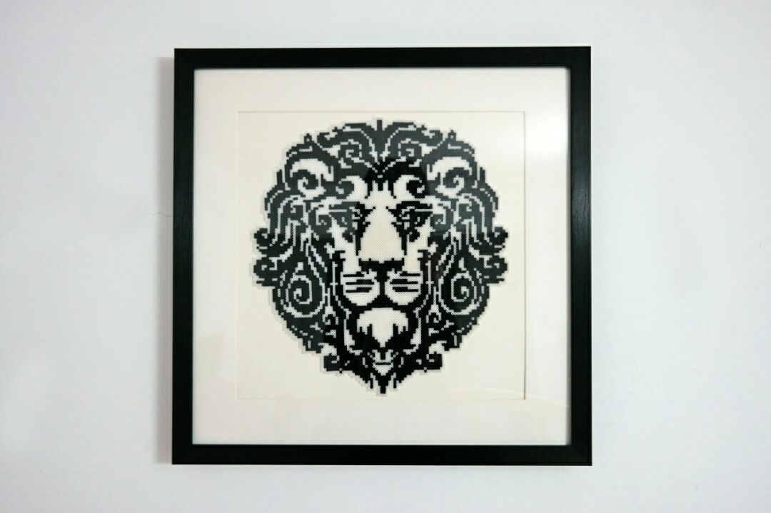 黏土招财猫装饰画,龙猫撑高级灰创意画