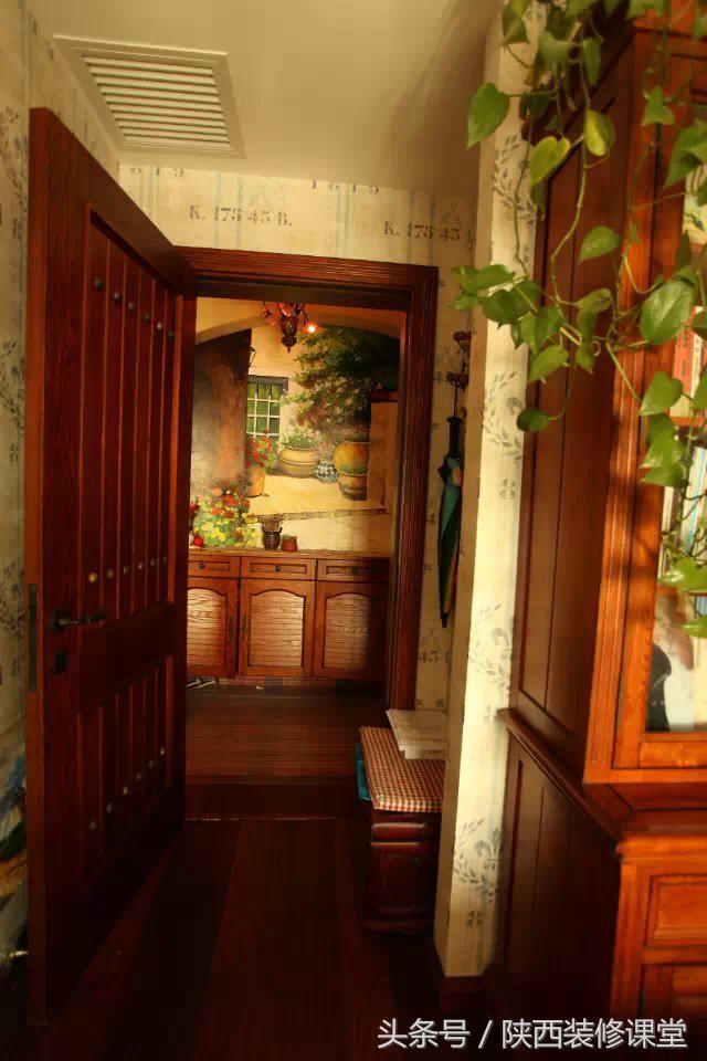 125平美式乡村风25万勉强硬装搞定,135平方美式乡村风情