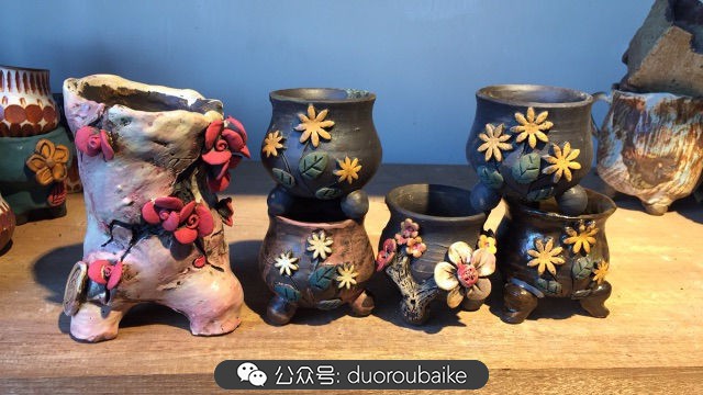 关于多肉植物的国画,多肉山水画