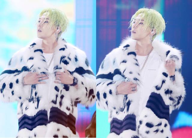 权志龙穿黑貂视频,权志龙穿黑貂演唱会