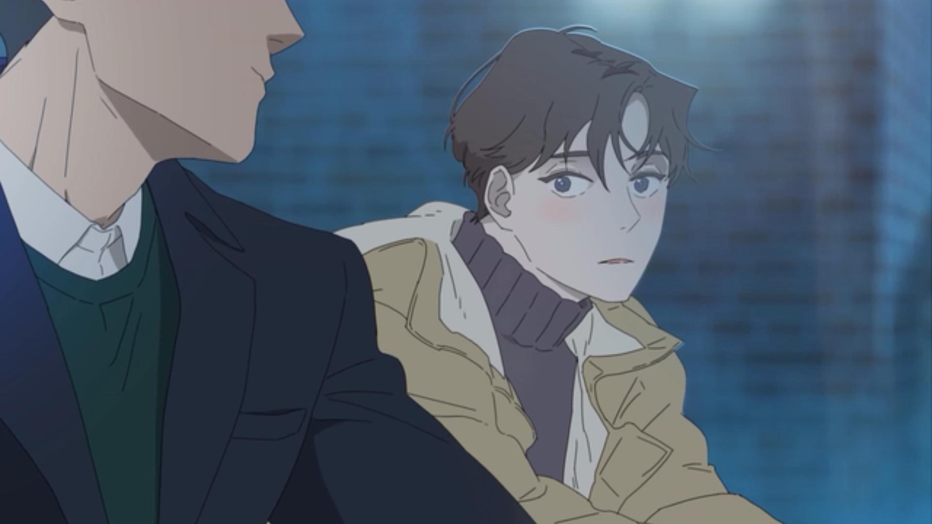 韩国短篇同志动漫《呼吸过度》图解第一集：同学会上的相遇