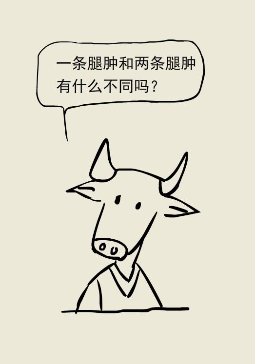 单腿肿和双腿肿的区别,两条腿肿的程度不一样