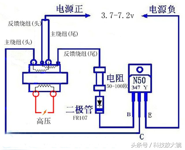 脉冲点火圆筒打火机,电子打火机的点火原理diy