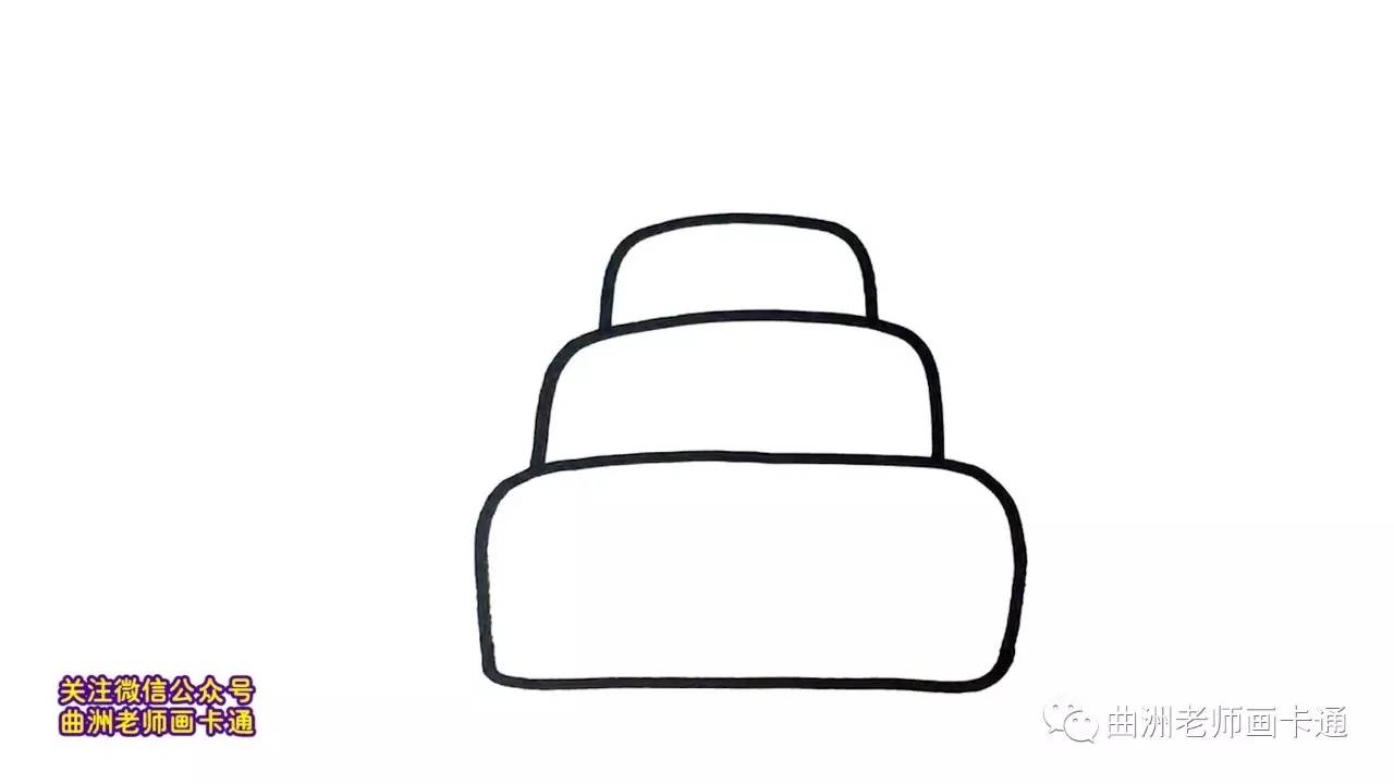 漂亮的城堡儿童简笔画,糖果公主城堡怎么画简笔画