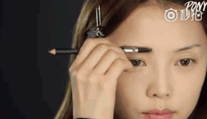 pony化妆教程优雅的秋日妆容,pony巴黎唇妆教程