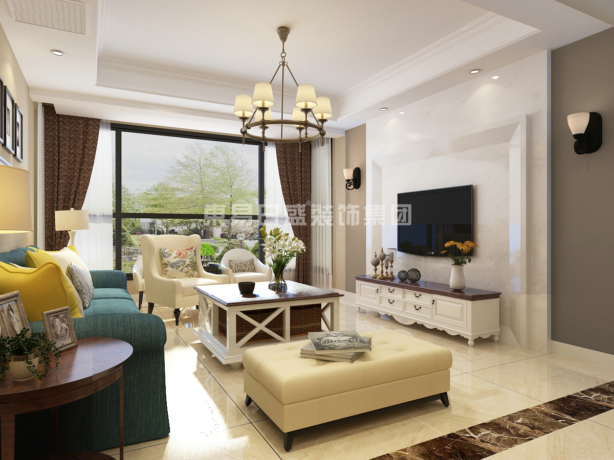 泰丰牧马湖120平装修风格,泰丰观湖两室两厅装修效果