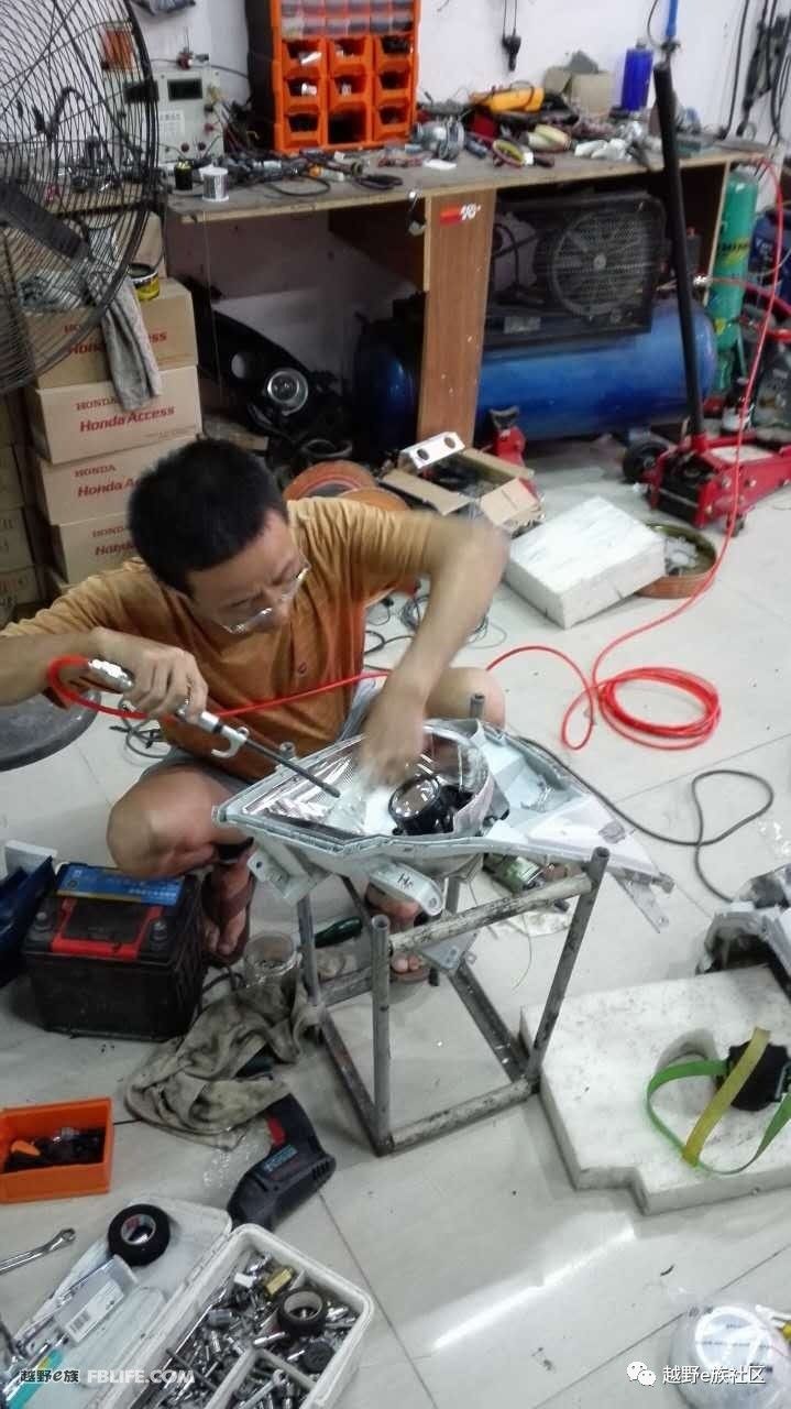 霸道120升级灯光海拉6透镜