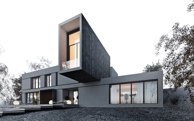 现代极简个性建筑设计,个性房屋建筑设计