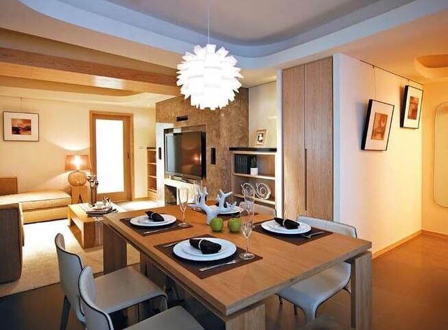 淄博紫园装修效果图,淄川紫御城128平装修