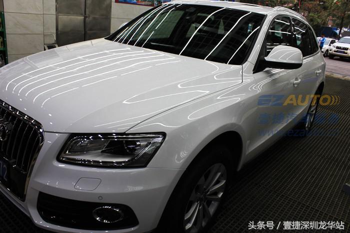 奥迪q5镀晶前后对比图,奥迪q5l镀晶是什么意思
