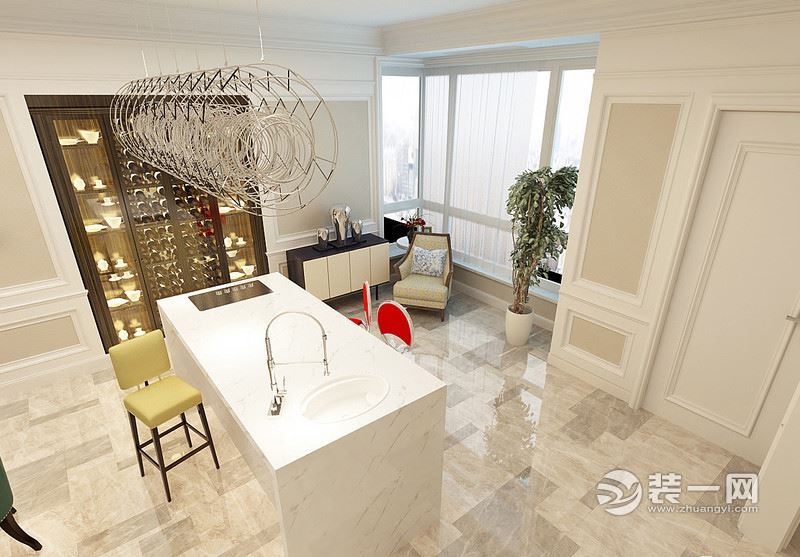 石家庄兰园横厅户型装修效果图,石家庄碧景园160平装修效果图