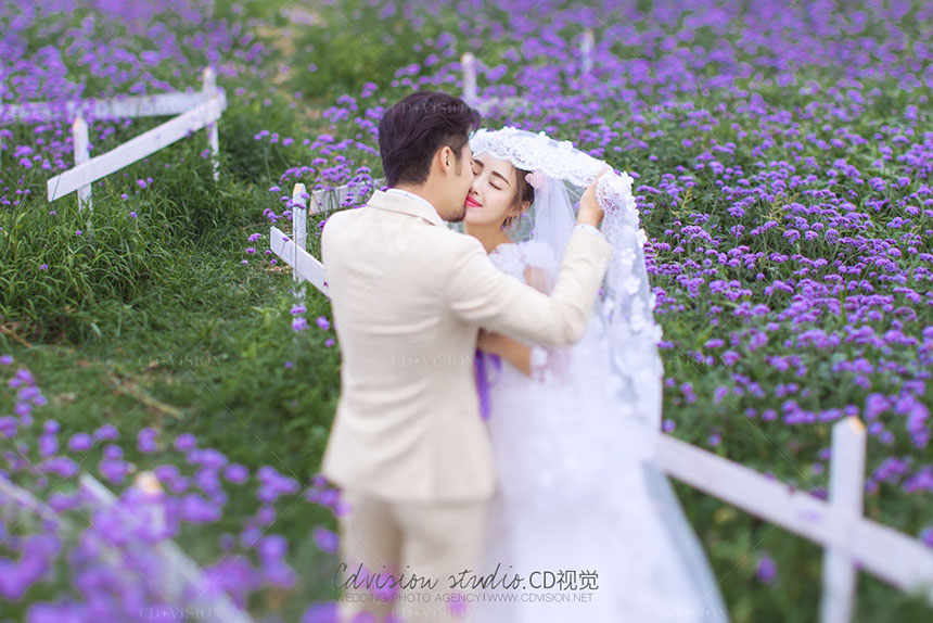和春天有个约会：婚纱照这样拍，十里春风不及你！_CD视觉摄影