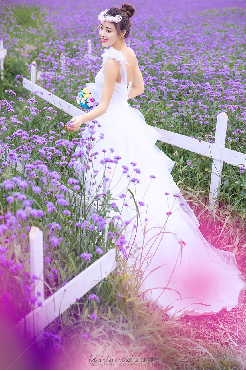 和春天有个约会：婚纱照这样拍，十里春风不及你！_CD视觉摄影
