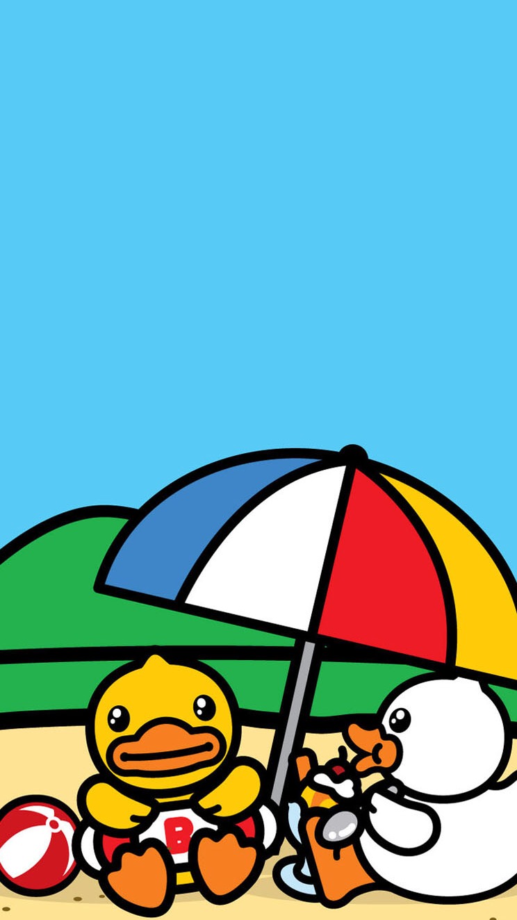 小鸭高清壁纸,黄色小雏菊壁纸