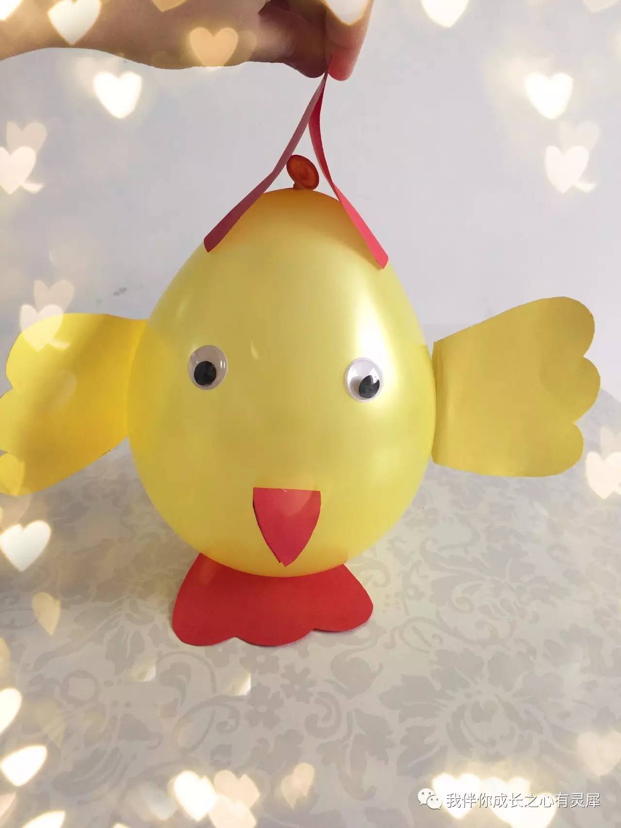 简单小鸡气球,可爱卡通儿童气球