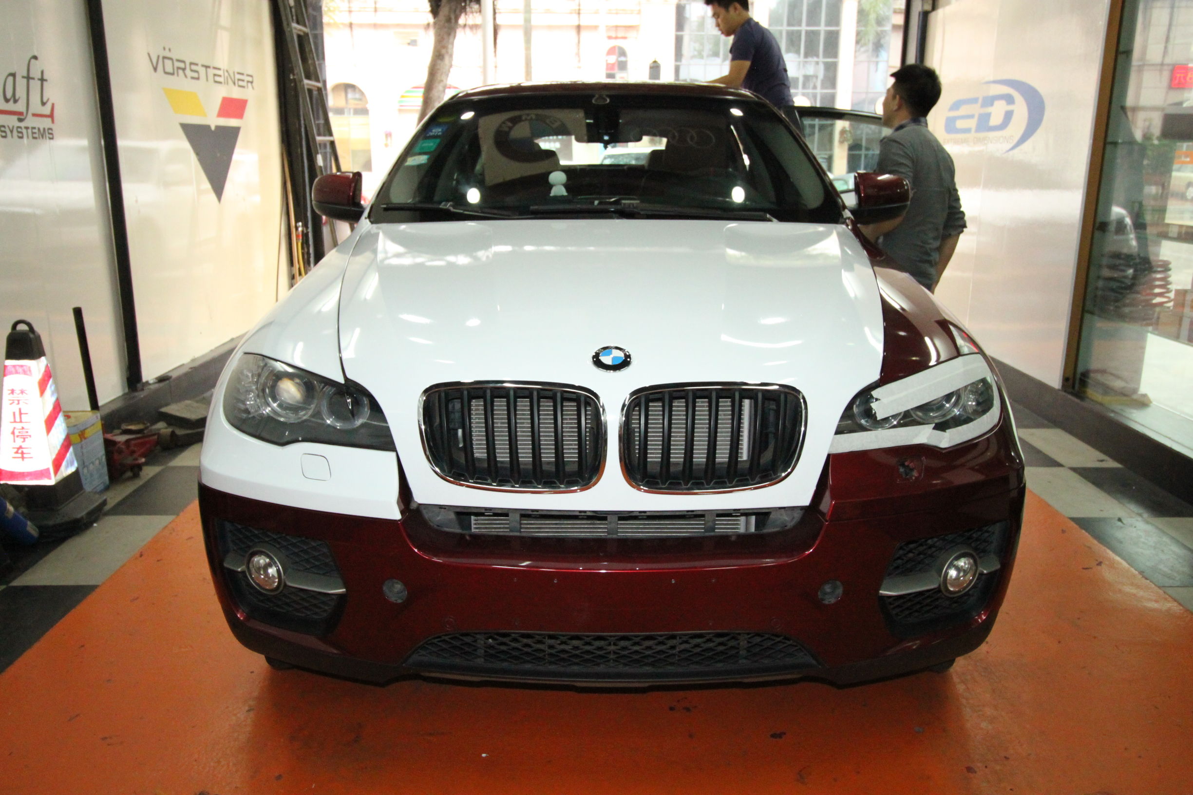 老款宝马x6改大灯和前后包围,宝马x6内外老改新改装案例