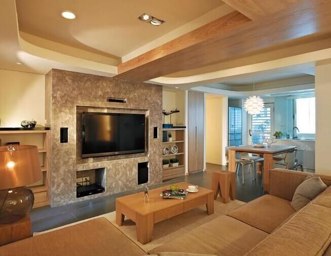 淄博紫园装修效果图,淄川紫御城128平装修