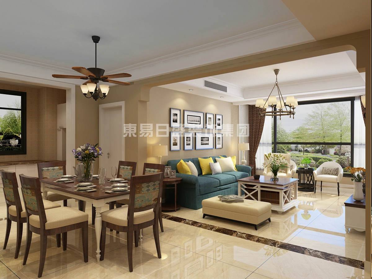 泰丰牧马湖120平装修风格,泰丰观湖两室两厅装修效果