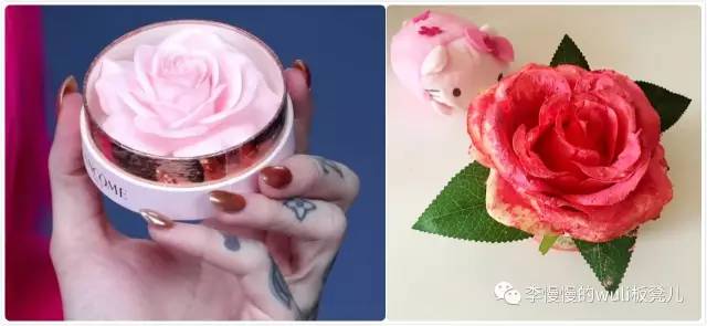 兰蔻玫瑰高光抢不到，我自己做了个花瓣腮红过过瘾