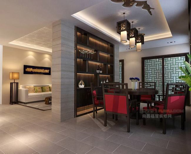 100个餐厅柜效果图,40平方餐厅包厢效果图