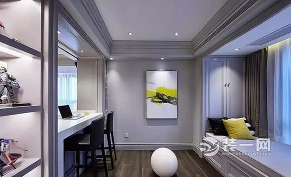 高级灰精致空间，天津远洋红熙郡138平欧美混搭四居室设计