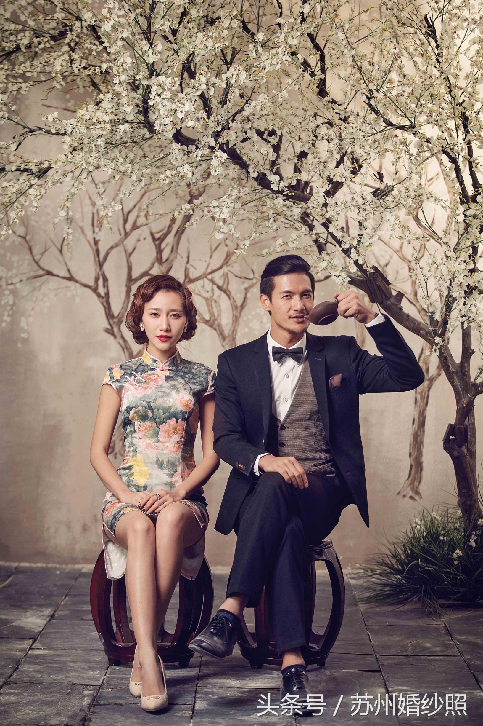 苏州婚纱摄影为新娘推荐复古风妆发