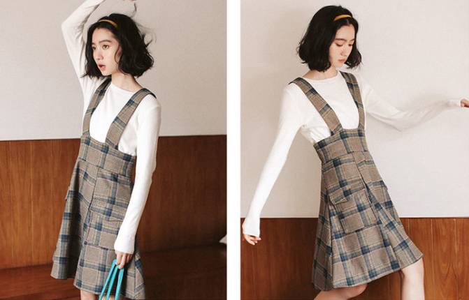 学宋茜穿搭look,学学谭松韵少女感穿搭