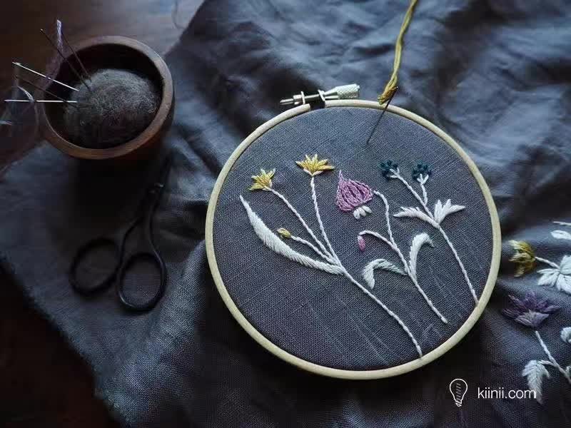 日本刺绣艺术家AliceMakabe的清新刺绣小品