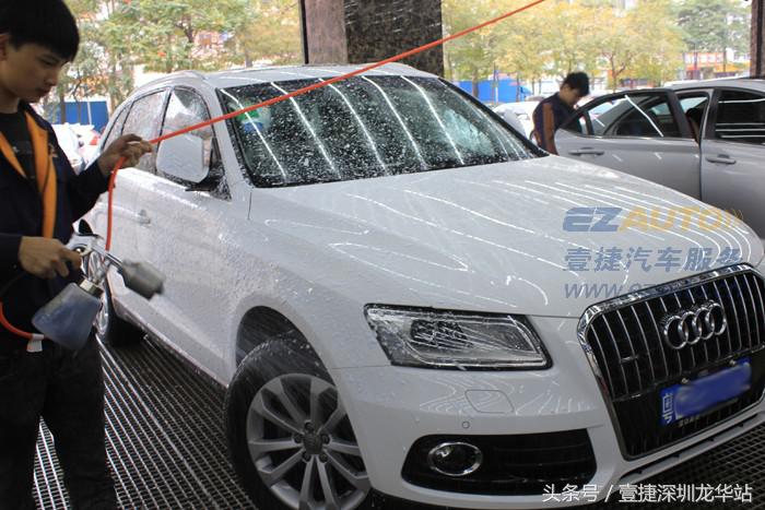 奥迪q5镀晶前后对比图,奥迪q5l镀晶是什么意思