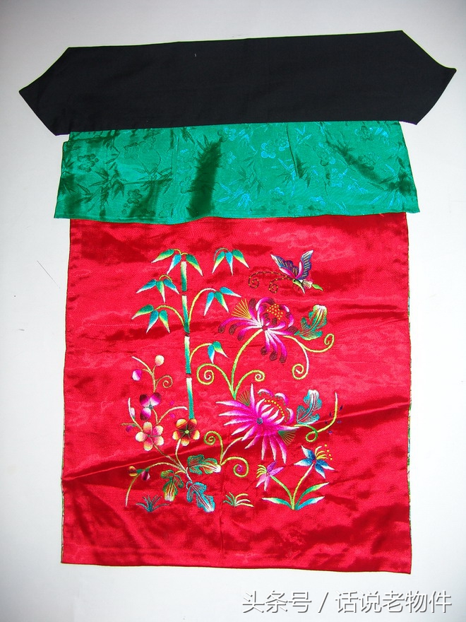 老绣品四幅,老绣品灯帘图片欣赏