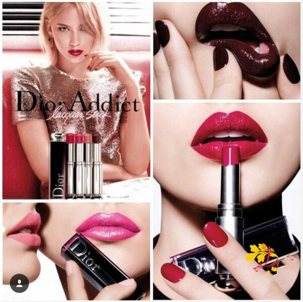 dior2021限量变色唇膏,dior黑管瘾诱超模漆光唇膏