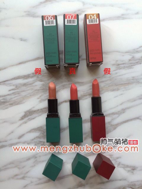 迪奥口红999哑光口红真假,真假口红辨别ysl