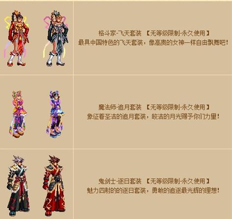 dnf历代国庆套一览,dnf所有国庆套大全