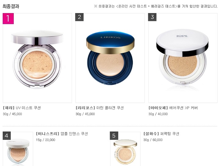 用的最好的气垫粉饼,最好用的气垫粉饼排行榜前十名