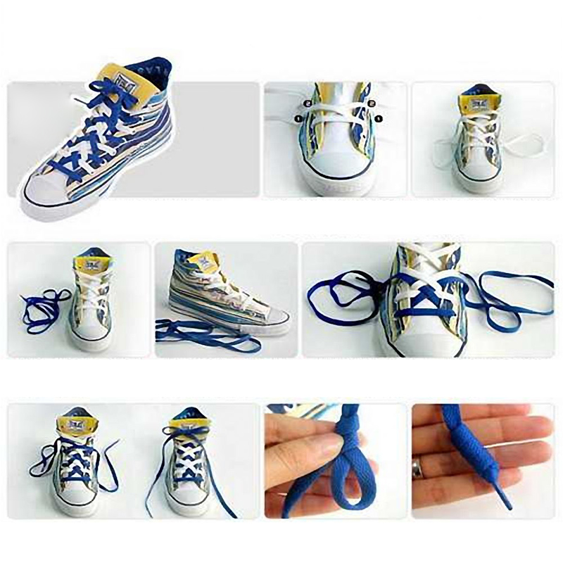 鞋带的花式系法明星同款,人字形鞋带系法图解