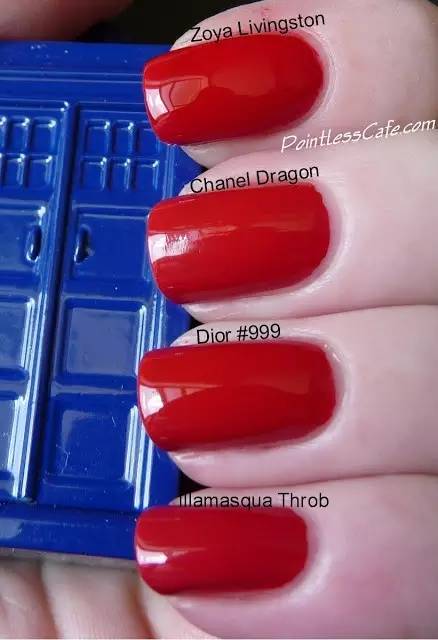 阿玛尼挚爱400和迪奥哑光999,dior999经典正红色口红图片