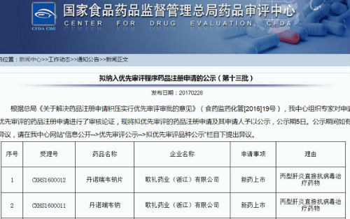 歌礼丙肝新药获批,歌礼制药发布乙肝新药