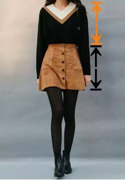 它是能让你远看腿长，近看腰细，侧看腹平~三合一功效的裙子