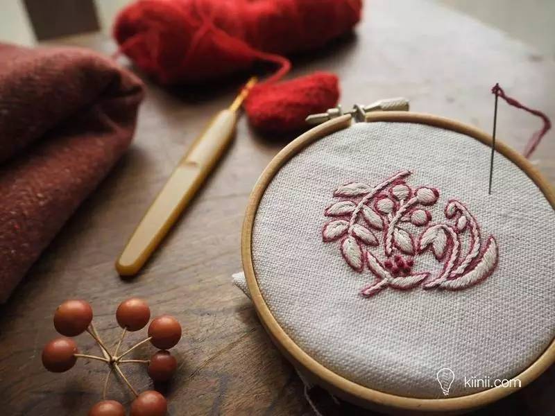 日本刺绣艺术家AliceMakabe的清新刺绣小品