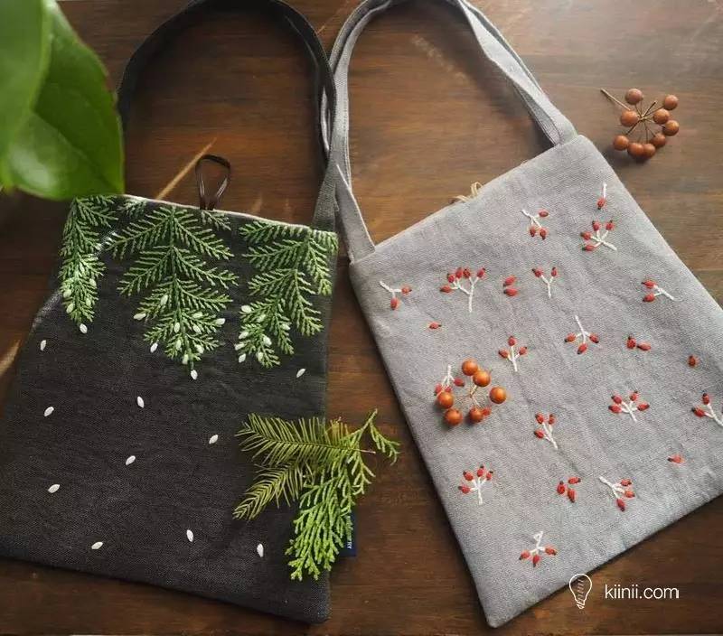 日本刺绣艺术家AliceMakabe的清新刺绣小品