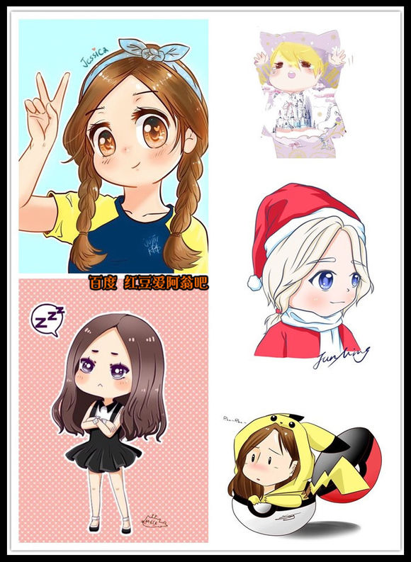 明星Q版形象,真人卡通哪个更萌?