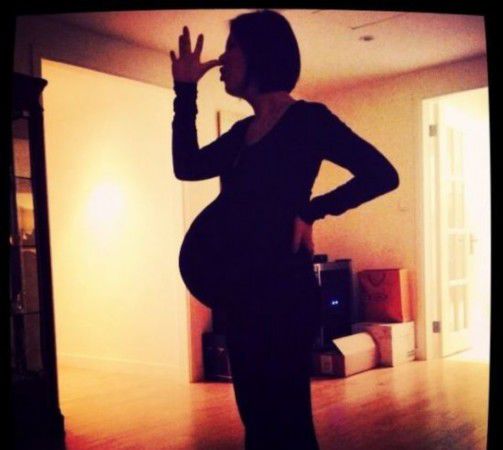 女星孕照差距大,女星的孕照