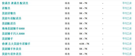 珠海各行业平均工资,珠海证券公司薪资多少