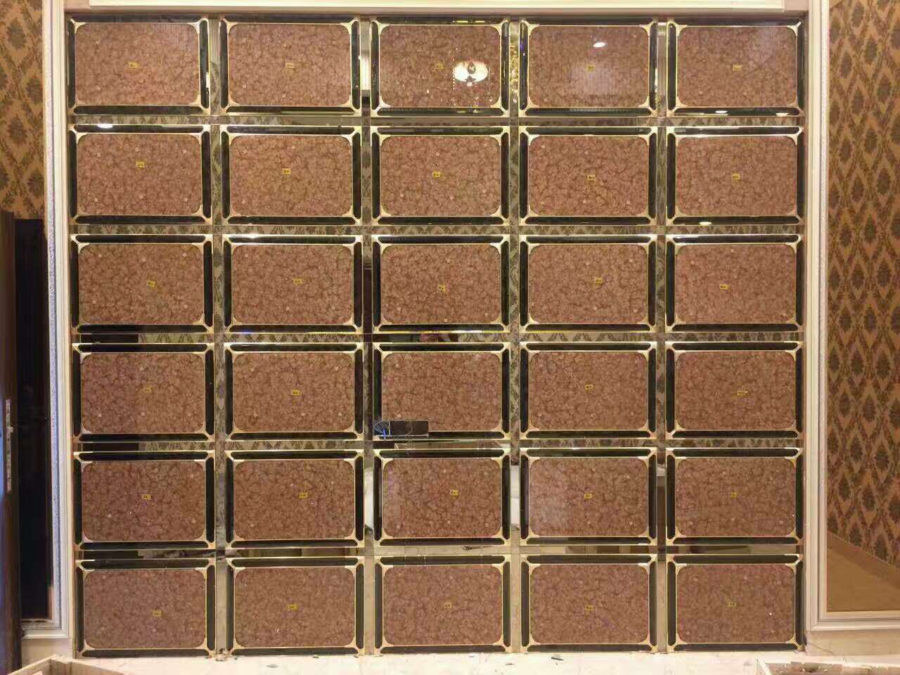 高端背景墙玻璃设计定制,玻璃背景墙轻奢