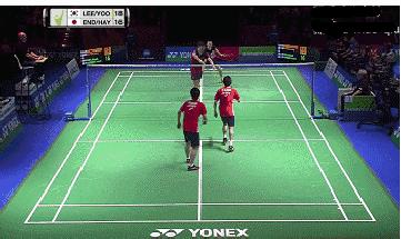 羽毛球双打前三拍技巧,双打接发球前三拍技术