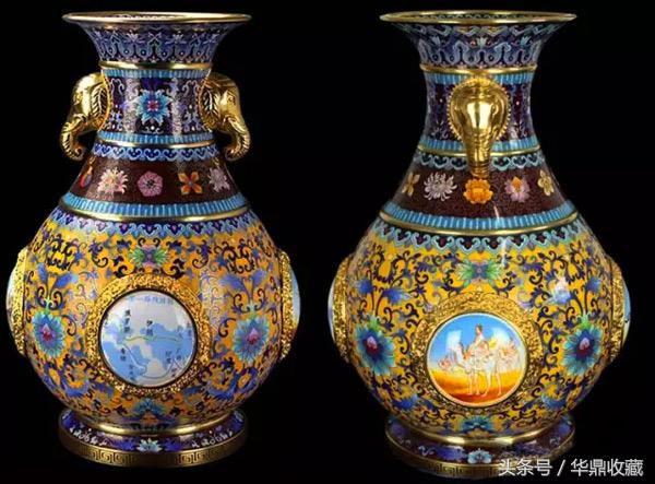 一带一路国礼四海同心景泰蓝赏瓶简介