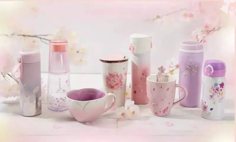 星巴克樱花系列杯子2022,樱花礼盒星巴克